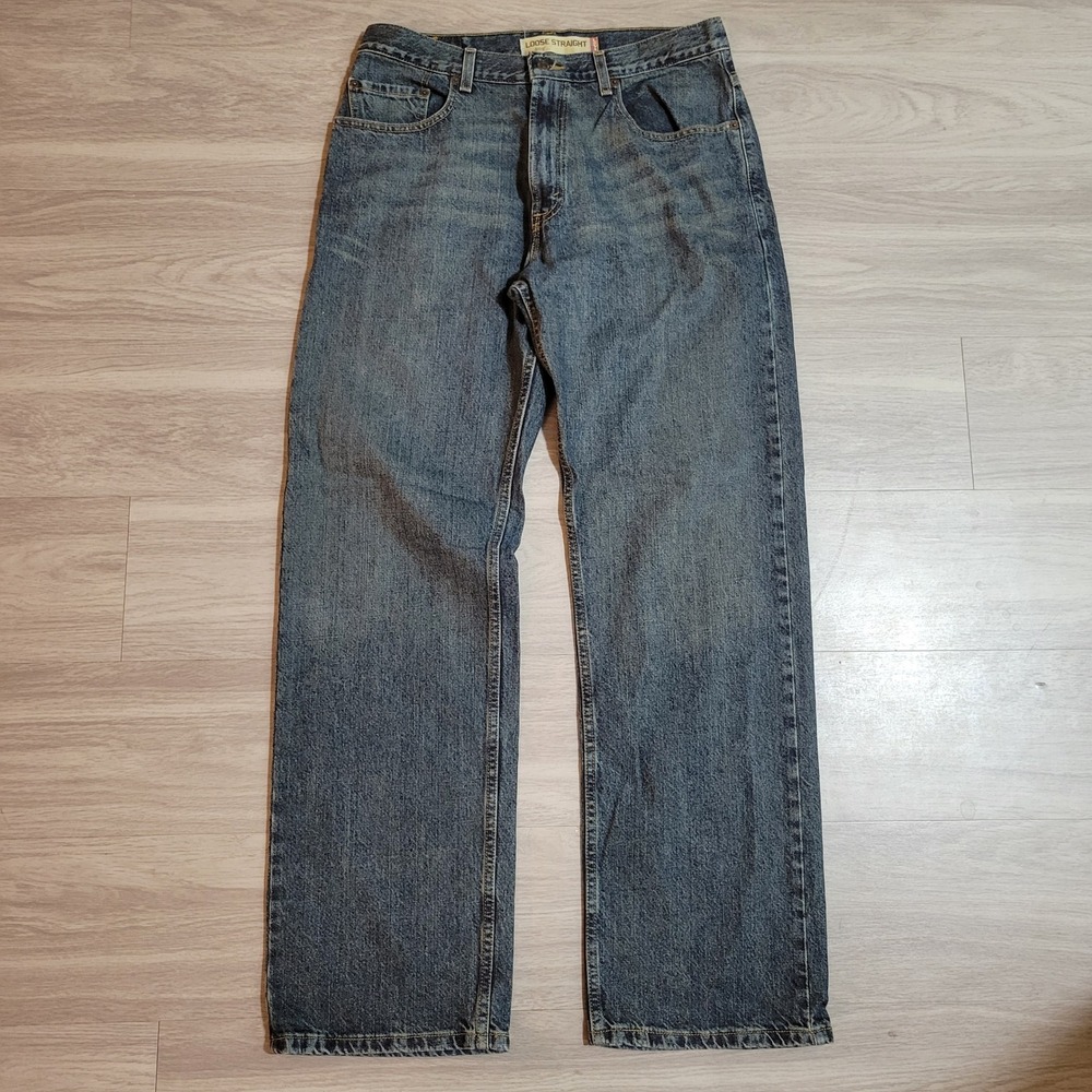 VTG Y2K Levis 569 Loose Straight Leg Jeans Mens 33x34 Baggy Denim Skate 2006